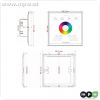 Touchpanel RF Color + White, Controller, Kunststoff, Wei 2,00 W , IP20, 23